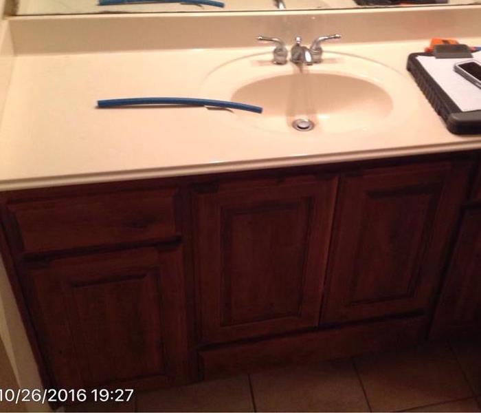 Leaky sink in master bathroom